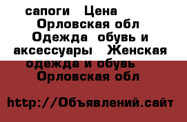 сапоги › Цена ­ 500 - Орловская обл. Одежда, обувь и аксессуары » Женская одежда и обувь   . Орловская обл.